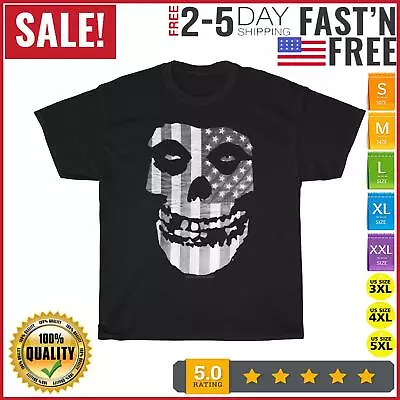 Misfits Grey Fiend Flag Vintage T Shirt Men Fashion 2023 Women T Shirt Short NEW • $10.99