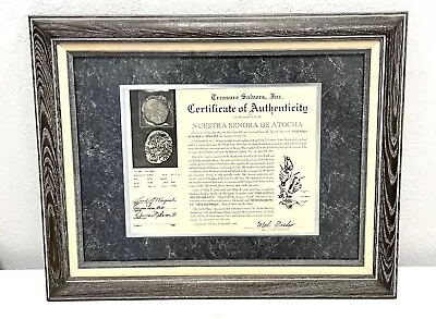 Atocha Shipwreck Silver Coin 8 Reales Grade 3  23.20g Mel Fisher Certificate COA • $1199.99