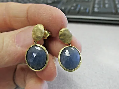 Marco Bicego Designer Earrings Blue Sapphire In 18k Gold Chandelier   MAKE OFFER • $4095.90