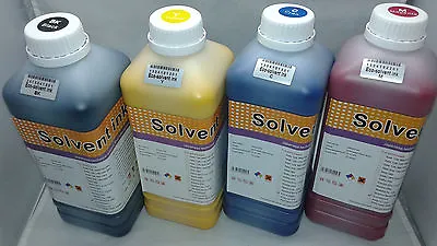 Eco Solvent Ink DX4 DX5 DX6 DX7 Roland Mimaki Mutoh Printers 4 Colors Liter USA • $103.88