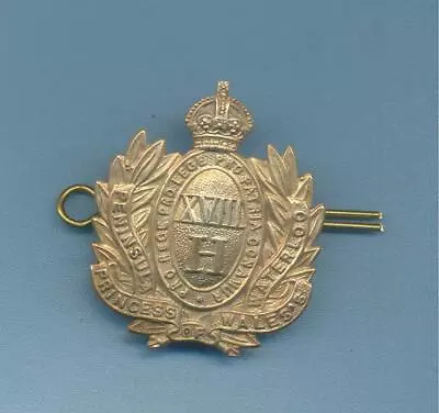 18th HUSSARS.BRASS ARMY CAP BADGE • £13.50