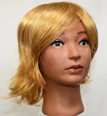 Short Layered Blonde Wig For Men & Women Blonde Wig With Long Bangs • $18.75