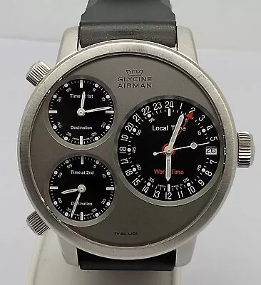 Glycine Airman Automatic Ref 3829 Mens Watch 53mm Oversized • $799.99