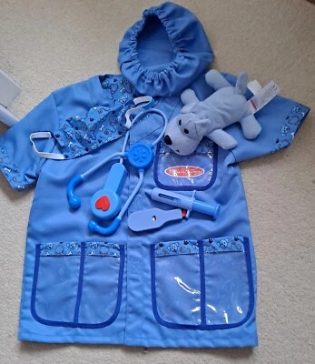 £4.50 • Buy Melissa And Doug Kids' Vet Outfit Includes Stethoscope 4-7yrs