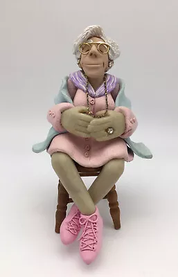 J Manning Limited Edition Grandma  Shelf Sitter Collectible Figurine Wood Stool • $23