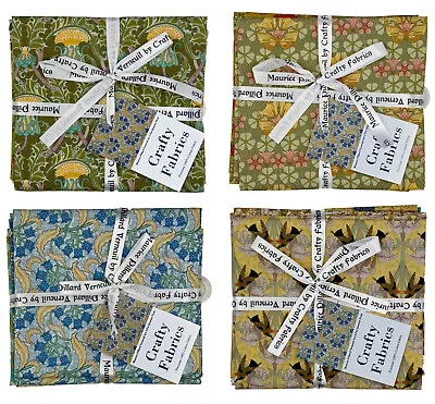 Maurice Pillard Verneuil Fat Quarter Percale 100% Cotton Craft Packs 4 Designs • £10.95