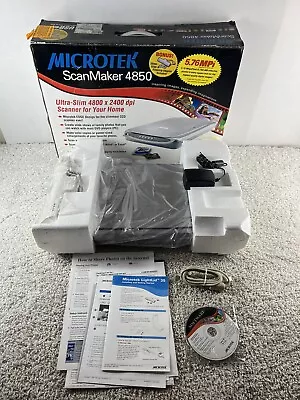 Microtek ScanMaker 4850 Flatbed Scanner NOB • $21.27