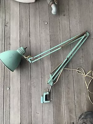 Anglepoise Vintage JAC JACOBSEN Norway Industrial Factory Clamp Lamp LUXO • $94.95