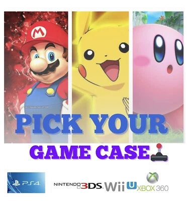 Pick Your Own Original Video Game Cases Manuals Nintendo Switch Wii U PS4 Xbox • $3.95