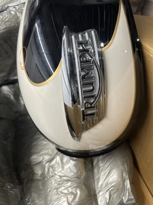 $200.74 • Buy Triumph T140 Black & White Painted Gas Fuel Petrol Tank