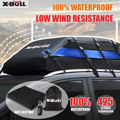 X-BULL Waterproof  Car Roof Top Rack Carrier Cargo Luggage Cube Bag Travel 4WD • $119