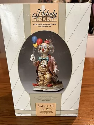 Vintage 1980s Melody In Motion  Balloon Clown  In Box - Tested & Works • $45