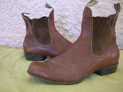 $35 • Buy R.m. Williams Mens Brown Genuine Leatehr Pull On Ankle Boots-sz 10 -damage