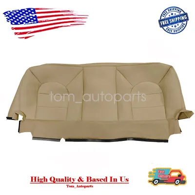 Rear Bench Bottom Leather Cover Tan For 1999 2000 Ford F250 F350 F450 Lariat • $89.99