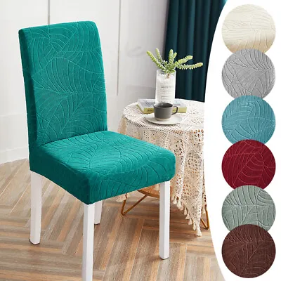$16.05 • Buy 4Pcs Dining Party Room Chair Covers Slipcover Stretch Seat Protector Waterproof 