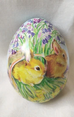 £5.99 • Buy BRONNLEY EGG SHAPED SOAP IN TIN, EASTER THEMED, With Pretty Rabbits Print, New
