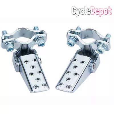 Bicycle Steel Foldable Folding Fork Foot Step Peg BMX Chrome MTB Bike Bicycle  • $16.99