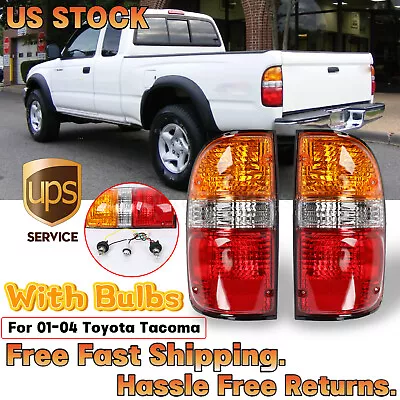 Fit For Toyota Tacoma 2001-2004 Left & Right Rear Tail Light Assemblies W/bulbs • $30.85