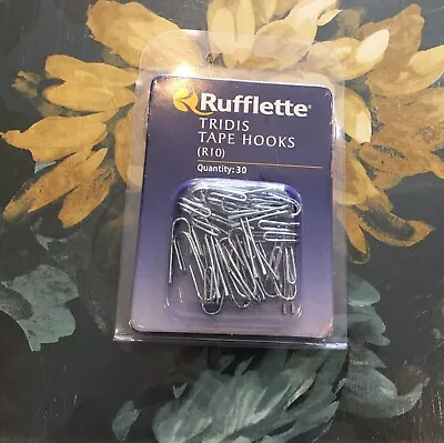 £2.95 • Buy Rufflette Tridis R10 Tape Hooks - Pack Of 30