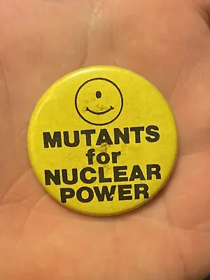 Vintage Nuclear Counter Culture Funny Pin Back Button 1.5” Cause • $15.99