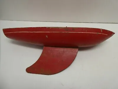 Vintage Wooden Model Sailing Boat Timber Hull Pond Yacht • $59