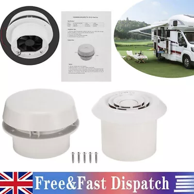 Comet 24v Mushroom Roof Air Vent Electric Fan Ventilator Caravan Motorhome Boat • £24.89