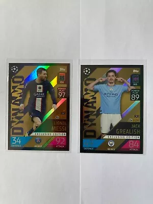 Match Attax 2023 Dynamo - Messi And Grealish - ALDI Exclusive EEDY1 And EEDY2 • £12.99