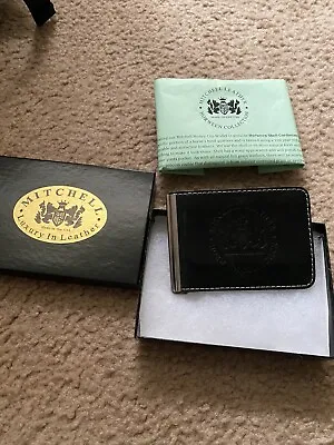 Mitchell Leather Money Clip Wallet - Horween Green • $50