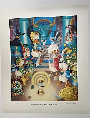 Carl Barks The Stone That Turned All Metals Gold - Lithograph 75/350 • $1250