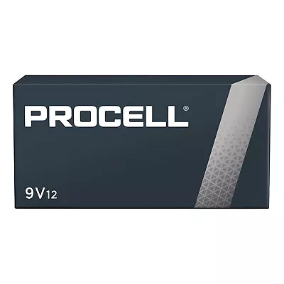 Duracell Procell Alkaline Batteries 9V 12/Box PC1604BKD • $21.63