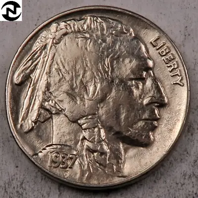 1937 Buffalo Nickel ~ Borderline Uncirculated (Choice AU+) ~ 1 Coin • $9.98