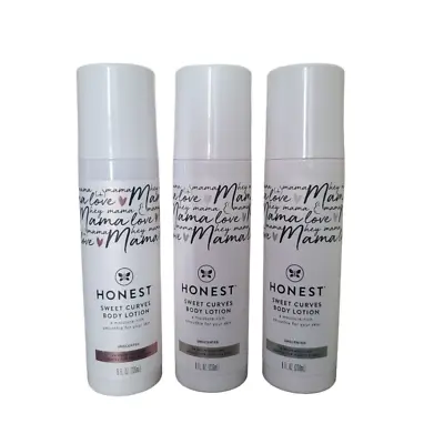 Honest Mama Sweet Curves Body Lotion Unscented Sensitive Skin 3 Pack • $29.99