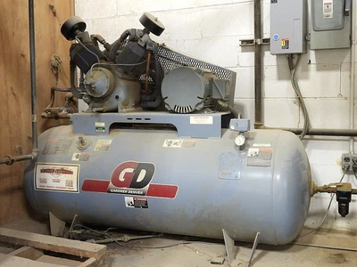 $2000 • Buy Gardner-denver Air Compressor Hr10-12, 2-stage, 120 Gallon, 10 Hp, 230/460 Volts