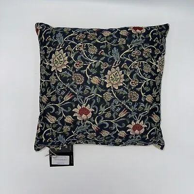 Hines Of Oxford England   Morris Evenlode Blue Pillow 18''x18'';NWT$99 • $29.99