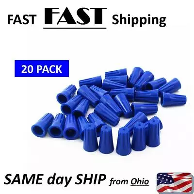 20x Blue P2 Wire Connector Twist-On Terminals Cap Spring 22-14 AWG • $7.99