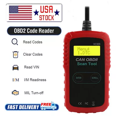 Automotive Diagnostic Tool OBD2 Scanner OBD Code Reader Car Check Engine Fault • $14.99