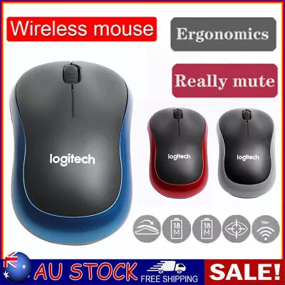 $11.01 • Buy Logitech M185 Wireless Optical Mouse + USB Receiver Fit Compact PC Laptop Mouse