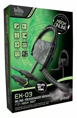 GioTeck EX-03 Inline Messenger Headset (Xbox 360) Authorised Australian Stock • $24.99