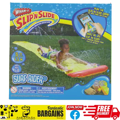 Wham-O Slip N Slide Surf Rider 15ft Water Slide With Free App Water Slide Hose • $19.34