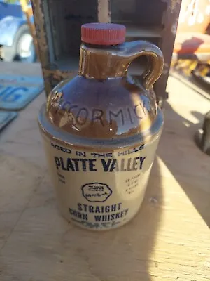 Vintage 1968 ORIGINAL MINI MCCORMICK PLATTE VALLEY CORN WHISKEY JUG MOONSHINE • $25