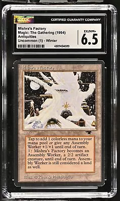 MISHRA'S FACTORY Winter Antiquities CGC 6.5 Vintage MTG [Nostalgium] • $269.99