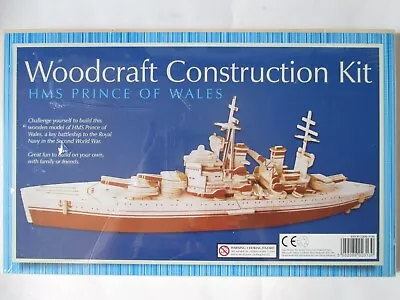 £18.95 • Buy Woodcraft Construction Kit Of The HMS Prince Of Wales New Sealed And Unopened.