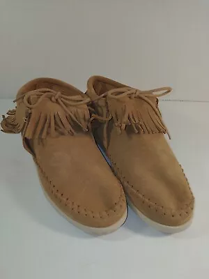 Minnetonka Soft Sole Leather Moccasins Womens Sz 7 • $24.95