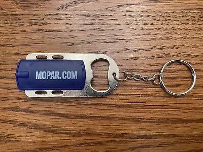 Mopar Key Ring Blue Keychain Flashlight Bottle Opener (2.75 L X 1.125 W X .375 ) • $17.95