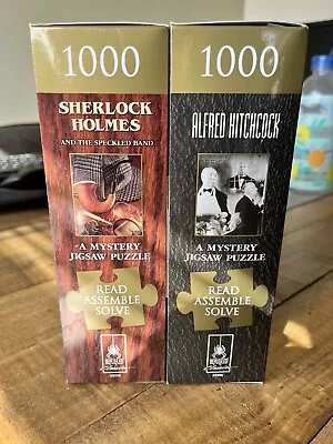 £17 • Buy Alfred Hitchcock/Sherlock Holmes - Brand New - 1000 Piece Puzzles (2 Pack)
