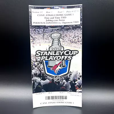 2012 Nhl Playoffs Confernce Finals Game 1 La Kings-4 Coyotes-2 Nhl Full Ticket • $9.99