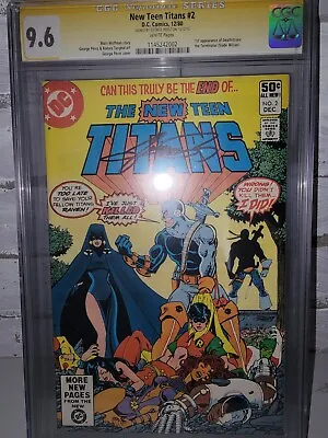 $600 • Buy The New Teen Titans 2 CGC 9.6 Signed By George Perez