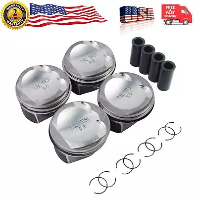 Piston Kit 23mm Fits 12-17 Audi A4 VW Jetta Golf Passat 1.8L CDHA CDHB CPRA CPKA • $82.99