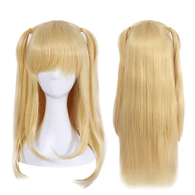 Anime Game Cosplay Wig Misa Amane Elina Vance Blonde Long Straight Women Hair • $18.99