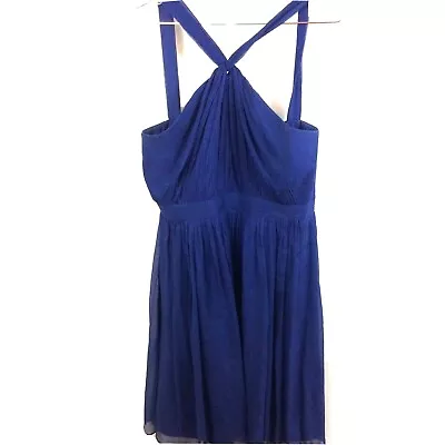 J. CREW Sinclair Silk Chiffon Women's Blue Bridesmaid Dress Size 6 • $16.98